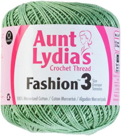 Aunt Lydia's Crochet Thread - Size 3 - (2-Pack) Sage