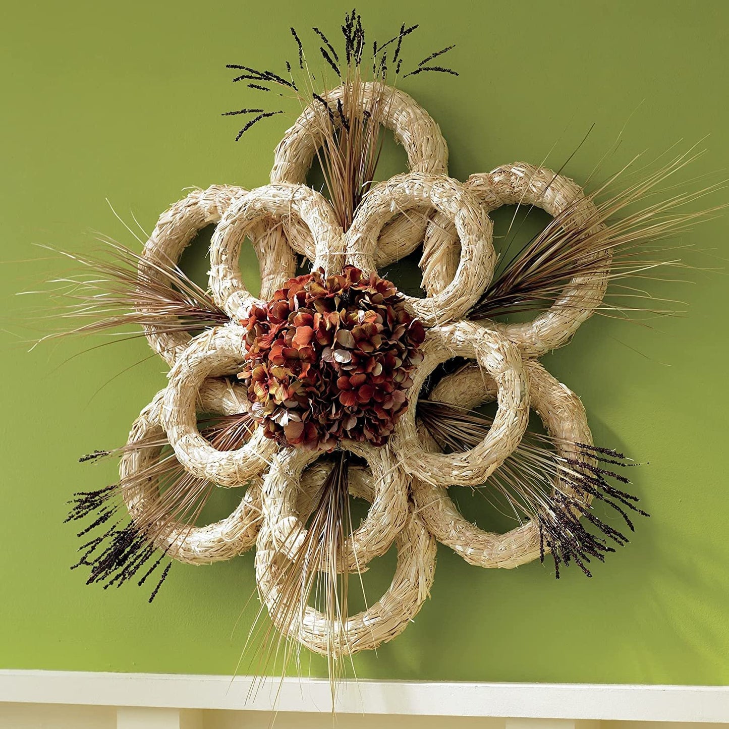 FloraCraft Straw Wreath Form 14 Inch Natural
