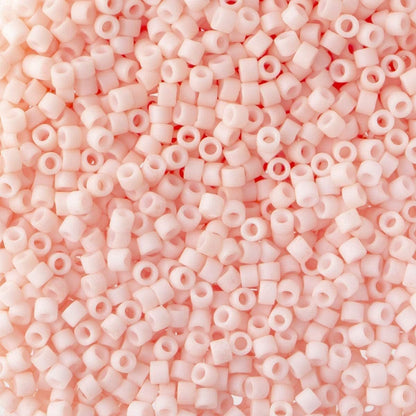 Miyuki Delica Seed Beads Bundle: Size 11/0, Peach Matte Opaque Palette Collection DB1510, DB1512, DB1513 - 3 Tubes of 7.2 Grams ea