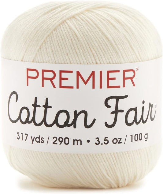 Premier Yarns Cotton Fair Solid Yarn Cream