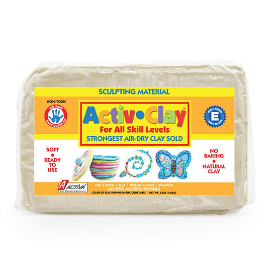 Activa-API182 ACTIVA Activ-Clay, air dry, 3.3 pound White