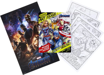 Crayola Marvel Avengers Endgame Coloring Pages, (Model: 40489)