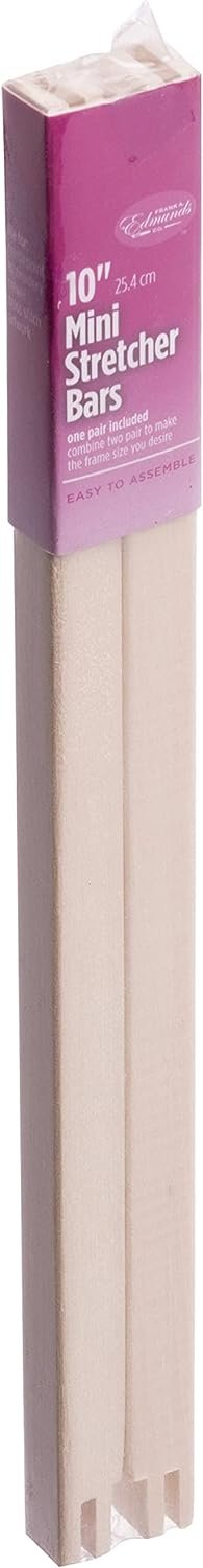 Edmunds 2010 Mini Stretcher Bars for Needle Art, 10 by 1/2-Inch