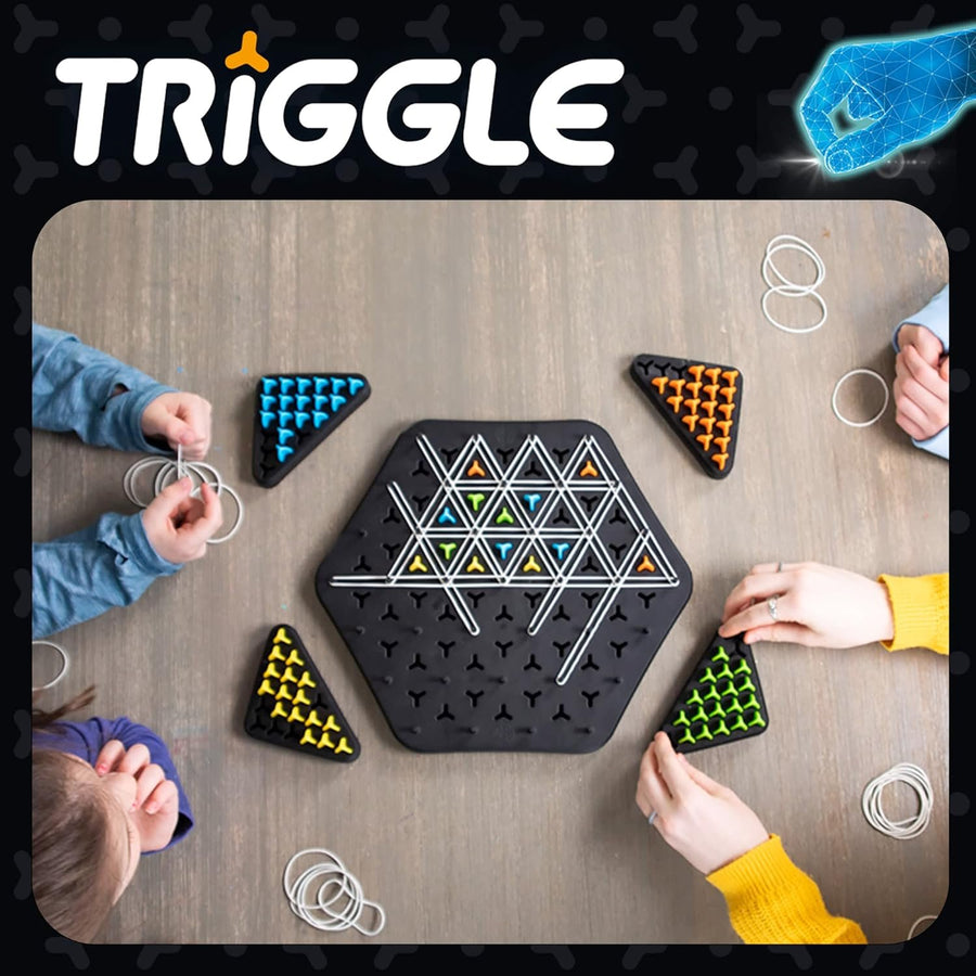 Fat Brain Toys Triggle - Territory Capture Family Game, 2 to 4 Players, Ages 8+