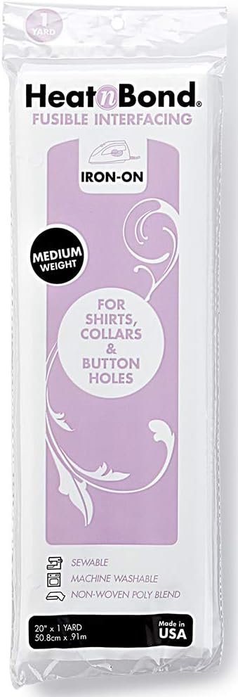 Heat'n Bond 102974 Medium Weight Iron-On Fusible Interfacing