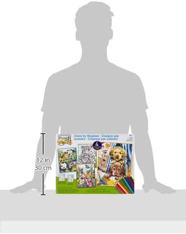 Dimensions Paint by Number, 29 Piece Set, Friendly Animals