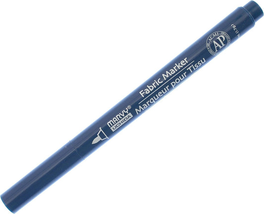 Uchida 522-C-33 Marvy Fine Point Fabric Marker, Navy
