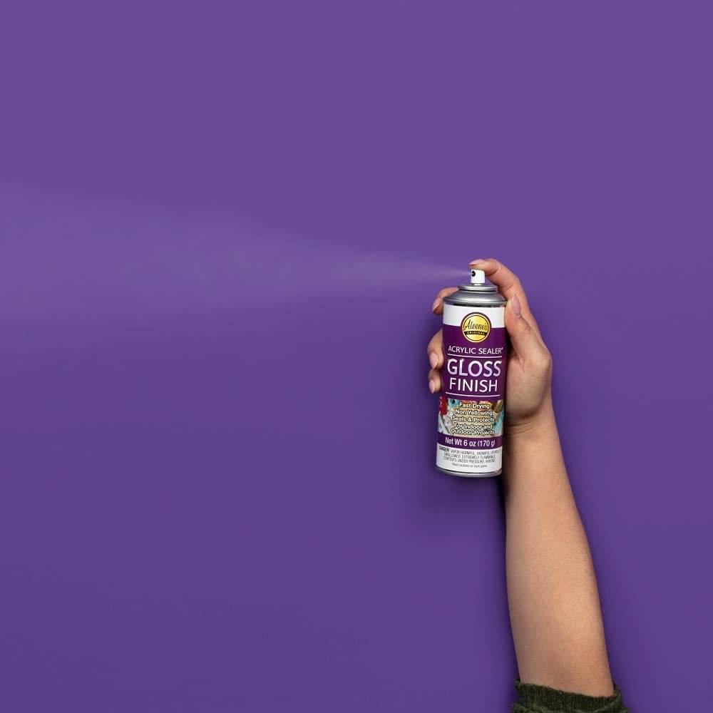 Aleene's 26412 Spray Gloss Finish, 6 Oz Acrylic Sealer, Original Version