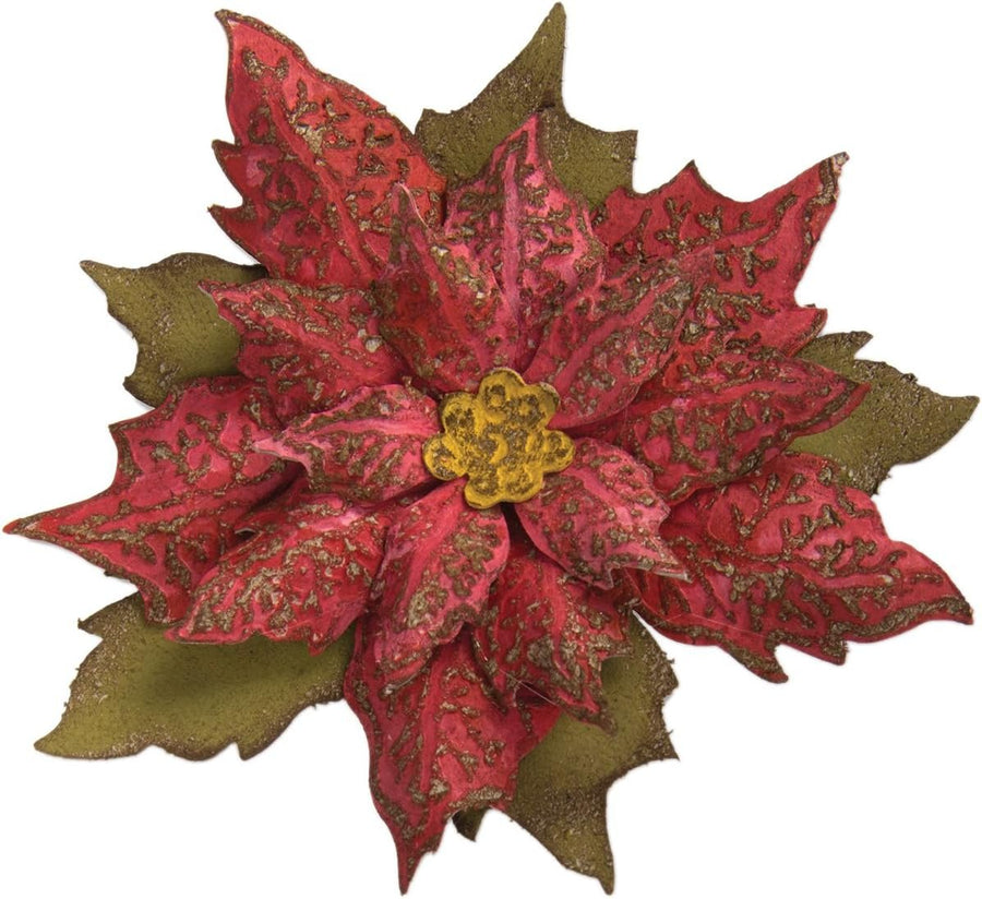 Sizzix Bigz Die 658261, Tattered Poinsettia by Tim Holtz, Multi Color, One Size