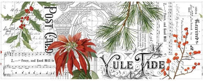 Tim Holtz Advantus Christmas 2021 by idea-Ology, Collage Paper, Bundle of 2 Packages, 12 Yards Total, Black, White, Green, Red