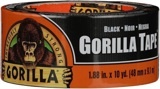 Gorilla Gorilla Tape, 3" Core, 1.88" x 10 yds, Black