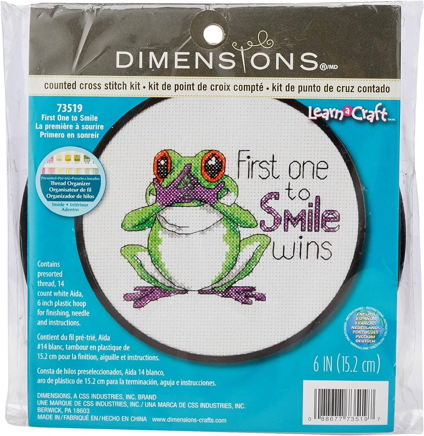 Dimensions Needlecrafts Counted Cross Stitch, First One to Smile