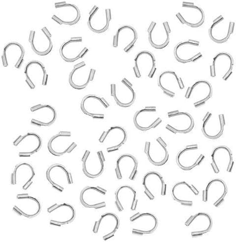 Beadalon Wire Guardian/Thread Protectors 0.022" Silver Color (144)