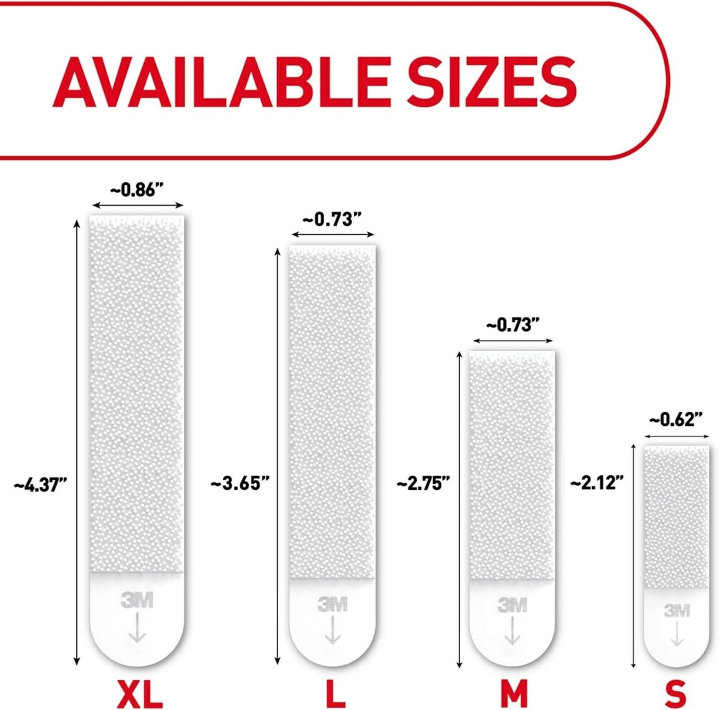 Command Picture Hanging Strips, 1" x 2", White, Pack of 24