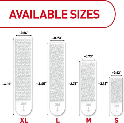 Command Picture Hanging Strips, 1" x 2", White, Pack of 24