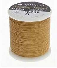 Miyuki Beading Nylon Thread 330 DTEX 50 meters (54.6 yards) GOLD