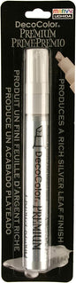 Uchida Of America 350-CSLV DecoColor Premium 3 Way Chisel Point Pen, Silver