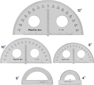 Pacific Arc's Parent Protractor Clear Ruler