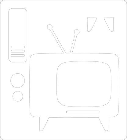 Sizzix Bigz Die Retro TV by Tim Holtz, 665371, Multicolor