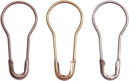 Loop Pins by Tim Holtz Idea-ology, Pack of 24, Nickel, Brass and Copper Finishes, TH93200