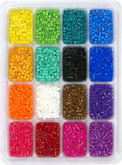 Perler 17605 Assorted Fuse Beads Kit with Storage Tray and Pattern Book for Arts and Crafts, Multicolor, 4001pcs