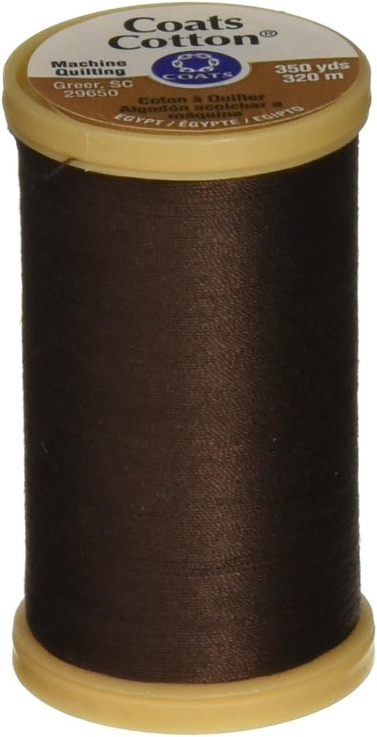 Coats Thread & Zippers Machine Quilting Cotton Thread, 350-Yard, Chona Brown