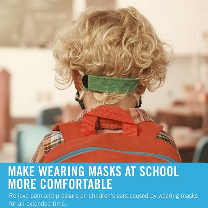 VELCRO Brand Face Mask Extender includes 4 Black Straps, 12” x 1” Comfortable and Adjustable Ear Savers, VEL-30084-USA