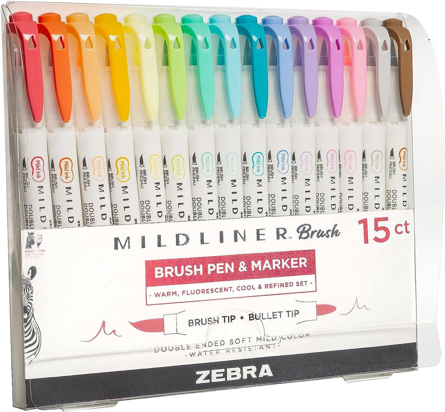 Zebra Pen Mildliner Brush Marker