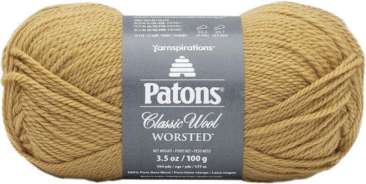 Patons Classic Wool Yarn, Honey