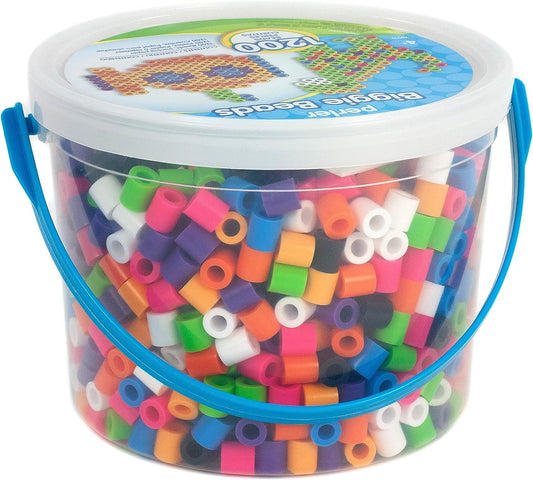 Perler 439458 BIGGIE Beads 1,200/Pkg, Assorted Colors